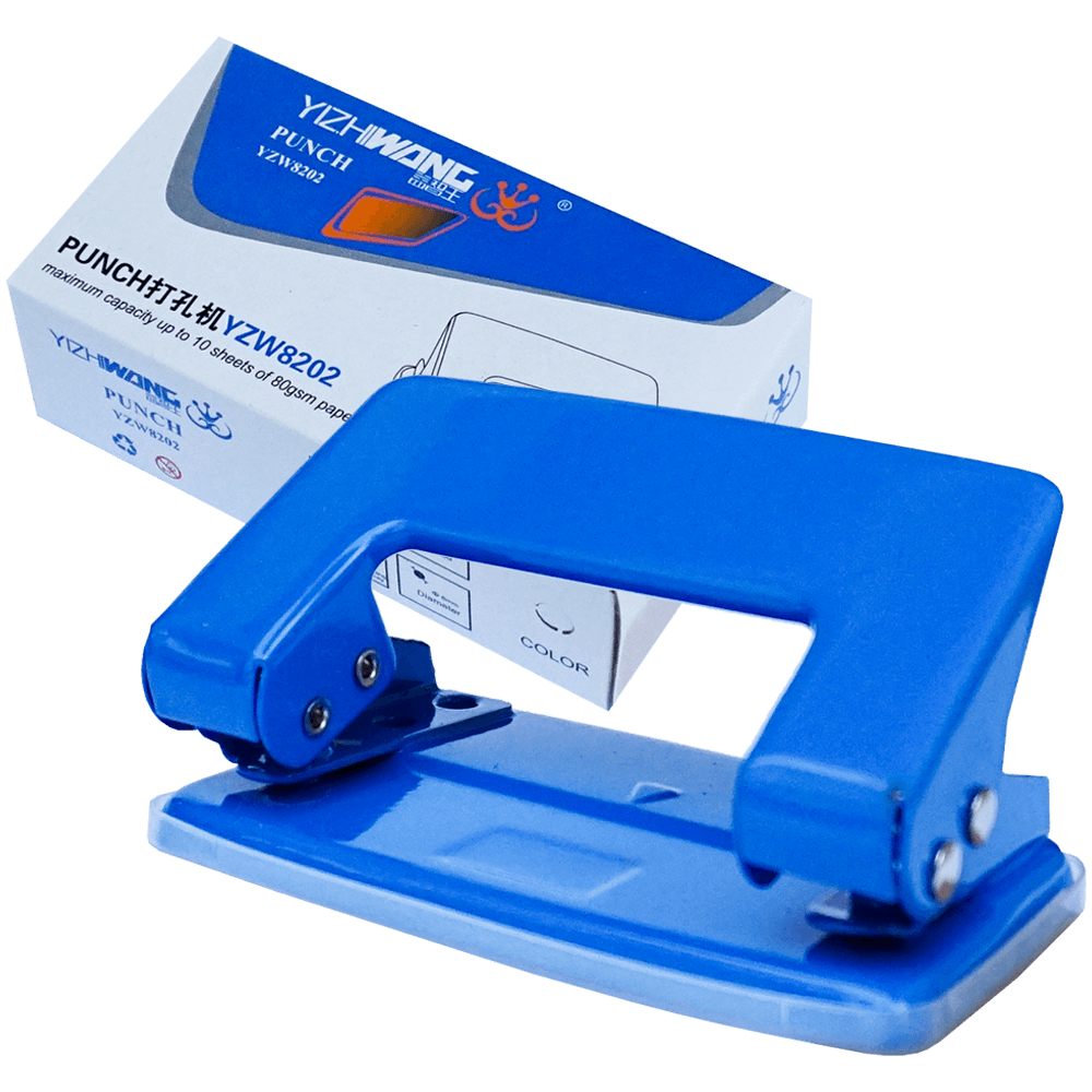 Perforator metalic, 10 coli, cu indicator ajustabil